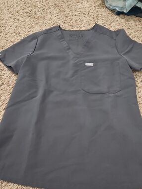 Figs Catarina Top- XS- Charcoal